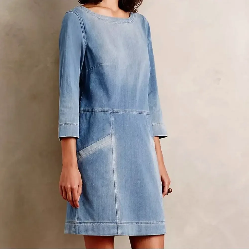 AG Adriano Goldschmied Denimknit Cocoon Dress - Picture 1 of 11